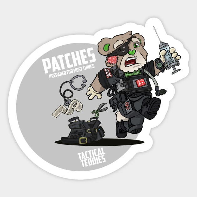 PATCHES (Black) Sticker by hiwez